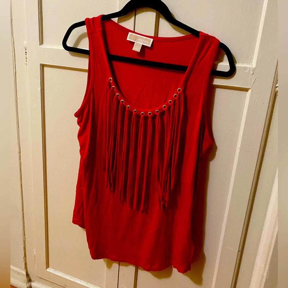 Red Michel kors top